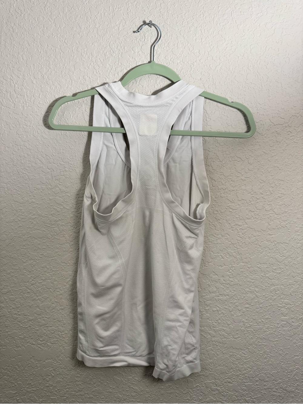 Athleta White Mesh Racerback Tank - Picture 2 of 3